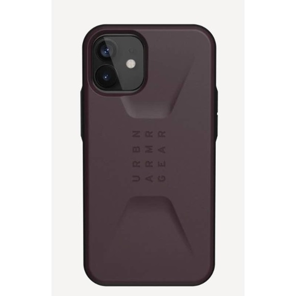 UAG - 11234D124949 Civilian Hard shell Case for Apple iPhone 12 Mini - Eggplant